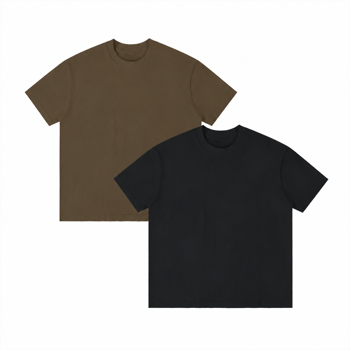 2-Pack Vintage Frayed Tee Mocha+Americano